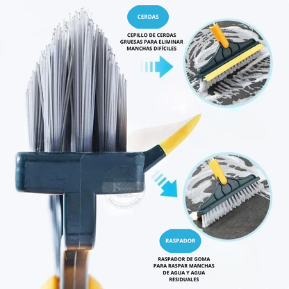 PureClean Wand - Cepillo de limpieza 2 en 1 ajustable de 120°